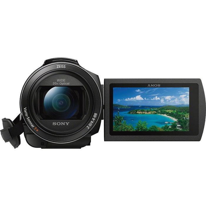 Sony FDR-AX53/B 4K Handycam Camcorder with Exmor R CMOS Sensor Bundle