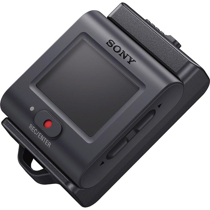 Sony HDRAS50R/B Full HD Action Cam + Live View Remote Bundle 64GB Memory Card Bundle