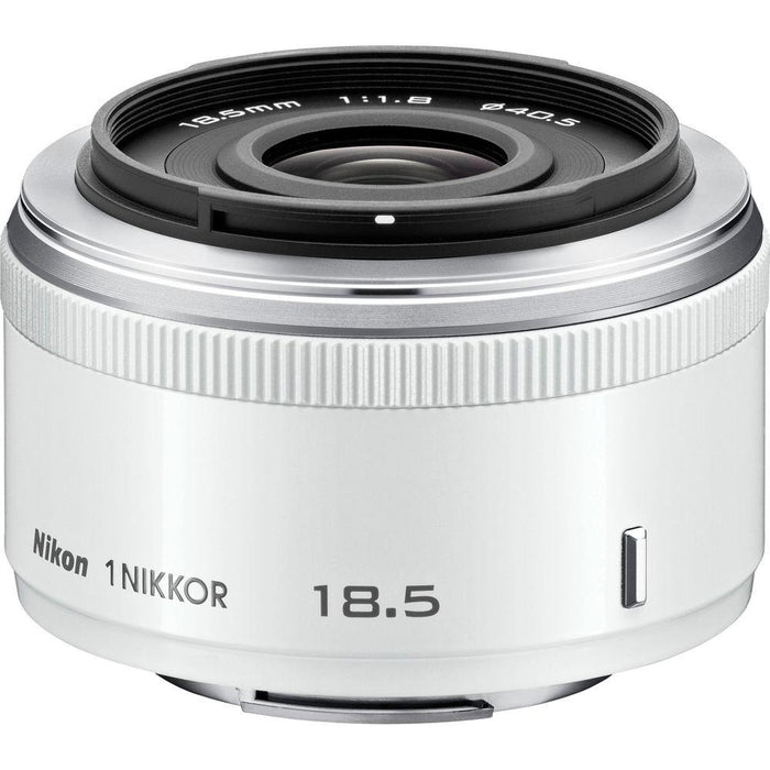 Nikon 1 NIKKOR 18.5mm f/1.8 (White) (3324) (Certified Refurbished)