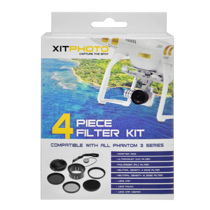Xit 37mm Filter Kit for DJI Phantom 3 Series Drones