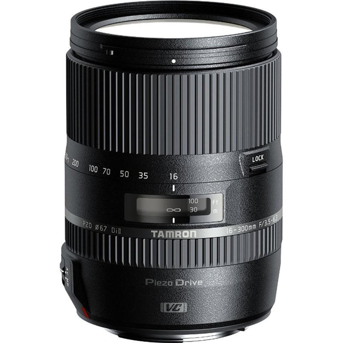 Tamron 16-300mm f/3.5-6.3 Di II VC PZD MACRO Lens for Nikon Dual Mail in Rebate Bundle