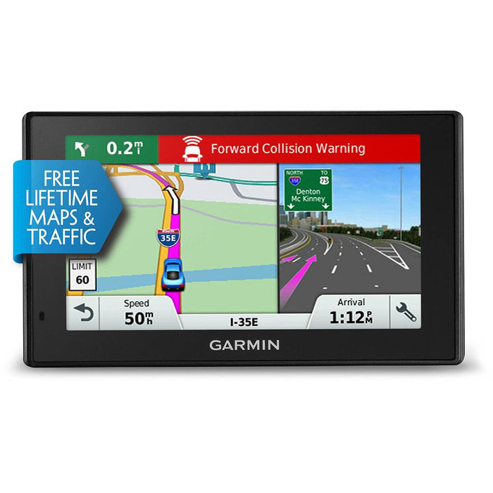 Garmin 010-01541-01 DriveAssist 50LMT GPS Navigator Charger + Dash Mount Bundle