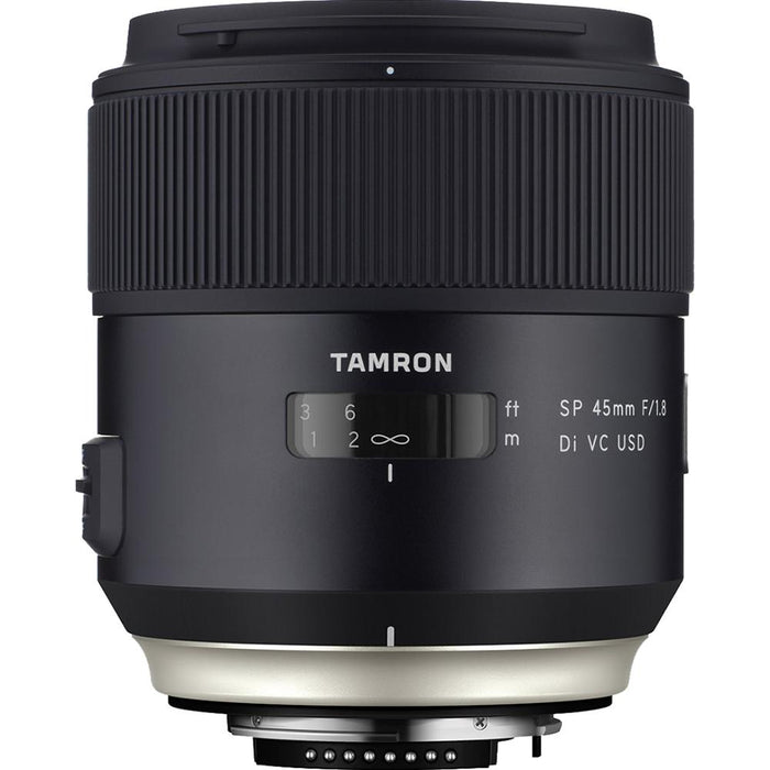 Tamron SP 45mm f/1.8 Di VC USD Lens for Nikon Mount 64GB SDXC Card Bundle