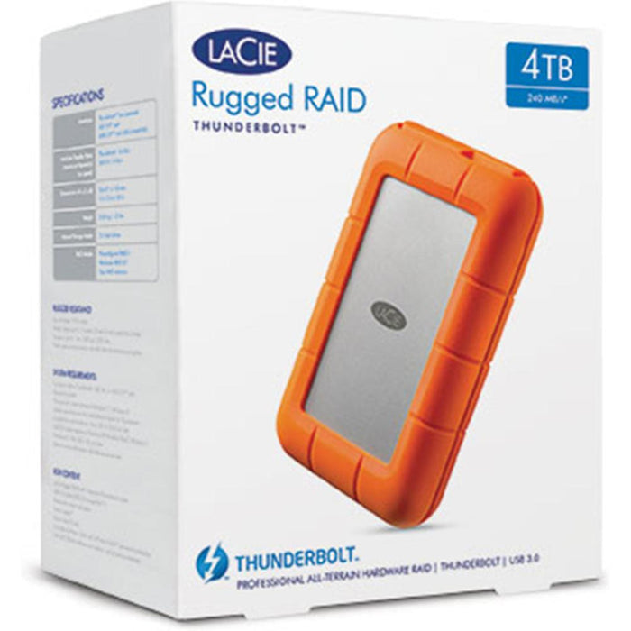 LaCie Rugged RAID Thunderbolt & USB 3.0 Mobile Hard Drive 4TB - STFA4000400