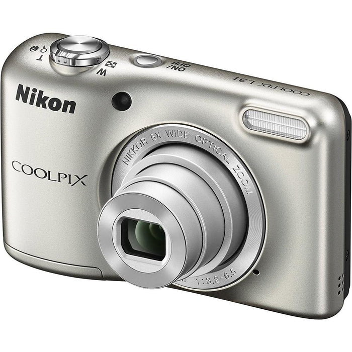 Nikon COOLPIX L31 16.1MP 5X Zoom HD Digital Camera (Silver) - Certified Refurbished