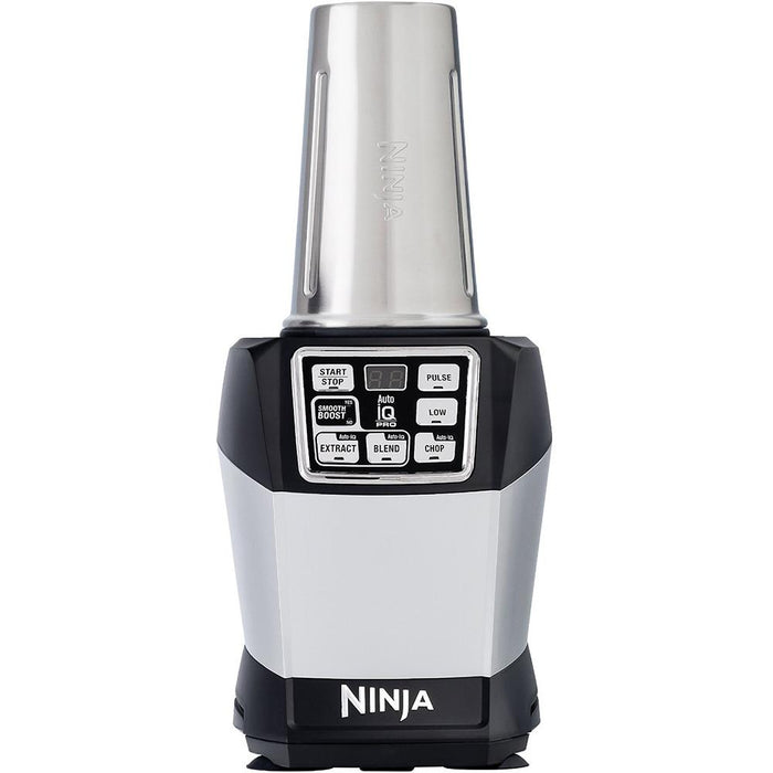 Ninja BL491 Nutri Auto-iQ 1200 Watts Compact System 6-Speed Blender - Black/Silver