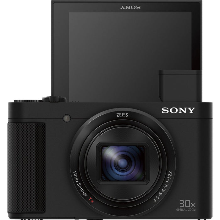 Sony Cyber-shot HX80 Compact Digital Camera (Black) 64GB Memory Card Deluxe Bundle