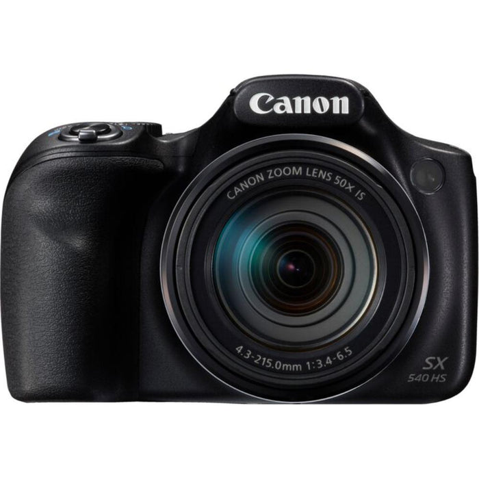 Canon PowerShot SX540 HS 20.3MP Digital Camera w/ 50x Optical Zoom 32GB Card Bundle