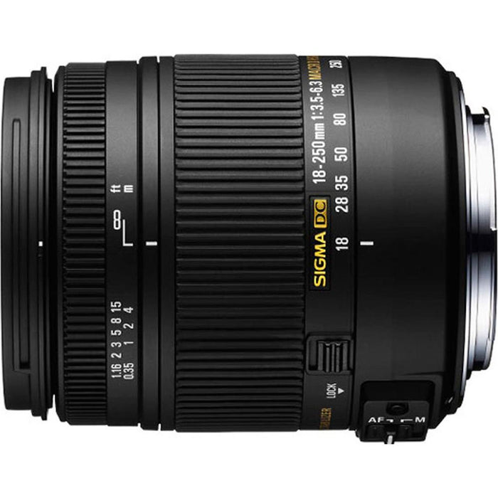 Sigma 18-250mm F3.5-6.3 DC OS Macro HSM Lens for Nikon AF (Certified Refurbished)