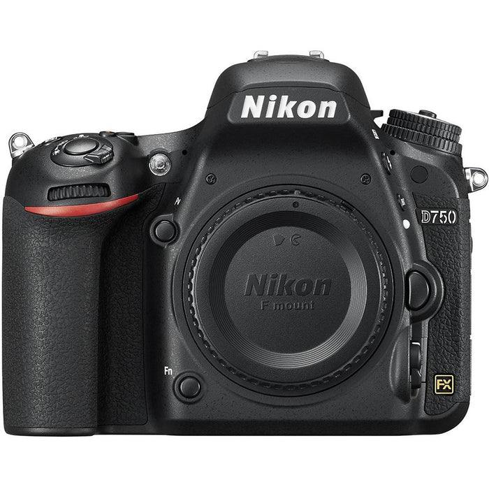 Nikon D750 Digital SLR Camera Body w/ NIKKOR 18-140mm Lens - Refurbished Bundle