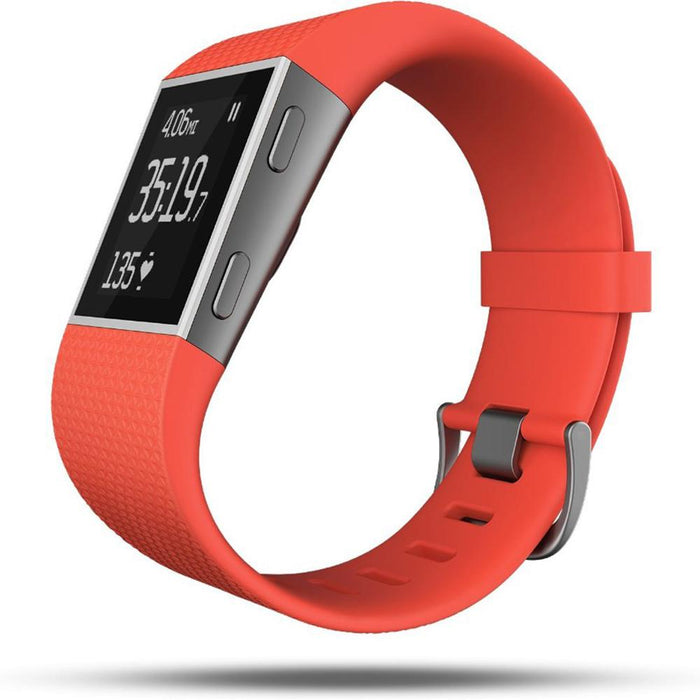 Fitbit Surge Fitness Superwatch, Tangerine, Large (6.3-7.8") - OPEN BOX