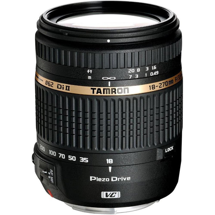 Tamron 18-270mm f/3.5-6.3 Di II VC PZD IF Lens for Nikon 6 yr Wrnty w/ 64GB Memory Card