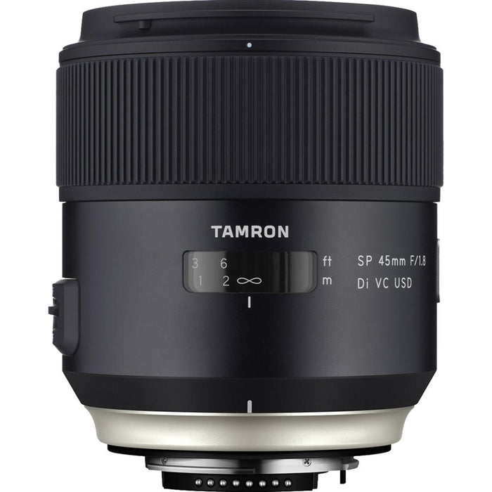 Tamron SP 45mm f/1.8 Di VC USD Lens f/Canon EOS Mount (AFF013C-700) w/ 64GB Memory Card