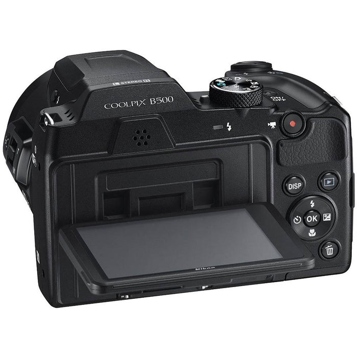 Nikon COOLPIX B500 16MP 40x Optical Zoom Digital Camera w/ Built-in Wi-Fi 32GB Bundle