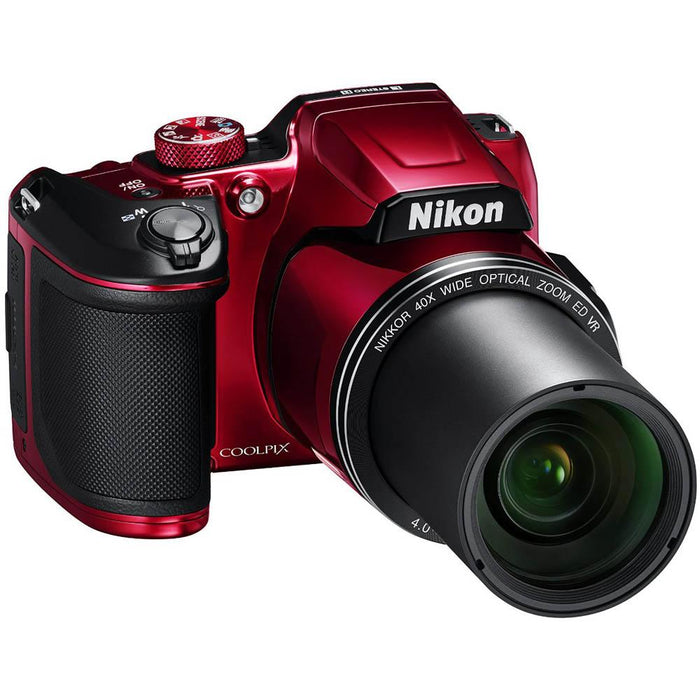 Nikon COOLPIX B500 16MP 40x Optical Zoom Digital Camera + Built-in Wi-Fi 16GB Bundle