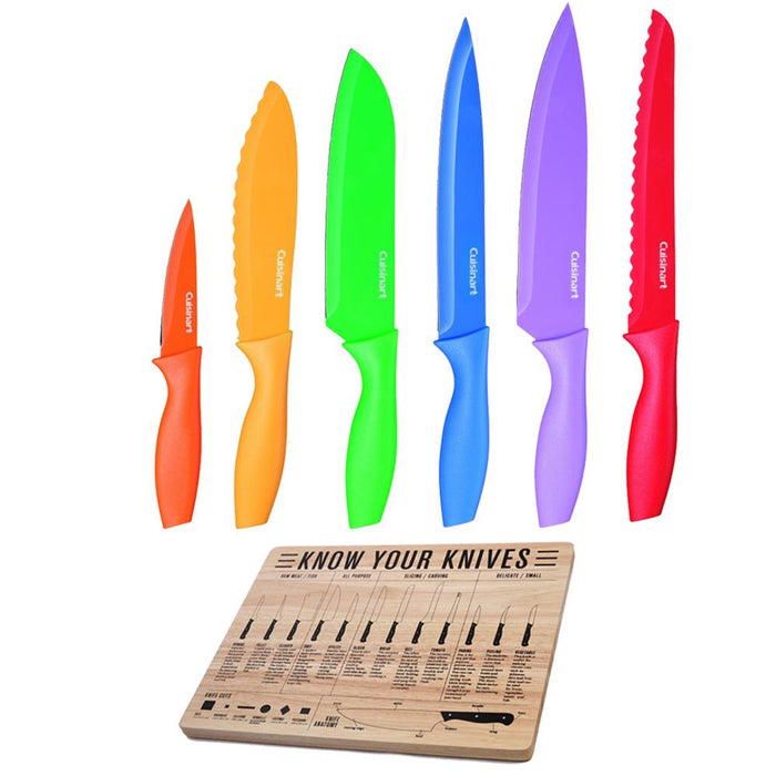 Cuisinart Advantage 12-Piece Knife Set with Sthetix Home Rubber Wood Chopping Board