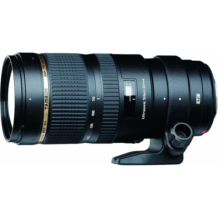 Tamron SP 70-200mm F/2.8 DI VC USD Telephoto Zoom Lens and 64GB Card Bundle