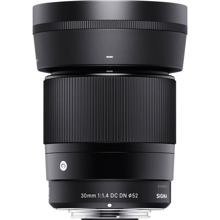 Sigma 30mm F1.4 DC DN Lens for Micro 4/3 Mount Essential Accessory Bundle
