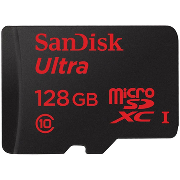 Sandisk Ultra 128 GB MicroSDXC UHS-I Memory Card, Up to 80mb/s Read Speed w/ SD Adapter