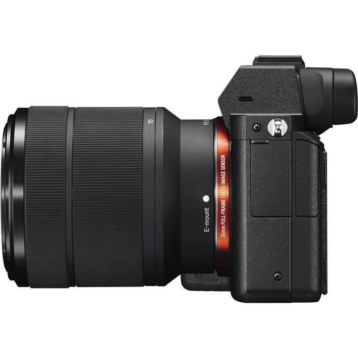 Sony Alpha 7II Mirrorless Interchangeable Lens Camera w/ 28-70mm + 50mm Prime Lens