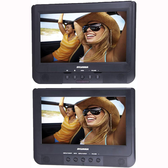 Sylvania SDVD1037 10.1" Dual Screen Portable DVD Player