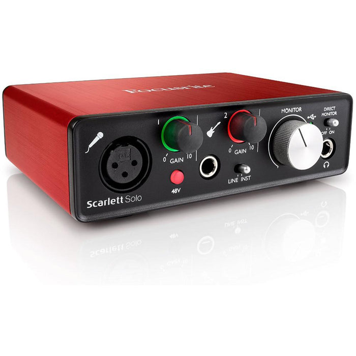 Focusrite Scarlett Solo USB Audio Interface (2nd Generation) With Pro Tools and More