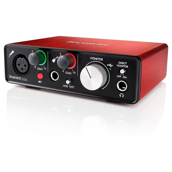 Focusrite Scarlett Solo USB Audio Interface (2nd Generation) With Pro Tools and More