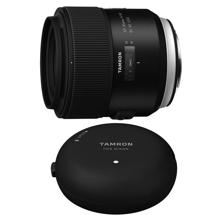 Tamron SP 85mm f1.8 Di VC USD Lens and TAP-In-Console for Canon Mount Cameras