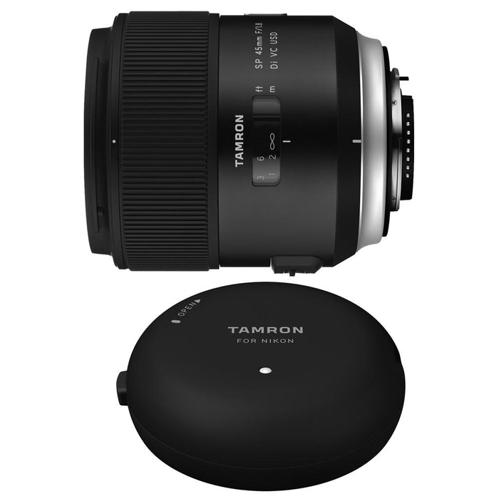 Tamron SP 45mm f/1.8 Di VC USD Lens and TAP-In-Console for Canon Mount Cameras