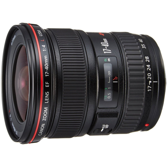 Canon EF 17-40mm F/4 L USM Lens Deluxe Accessory Bundle