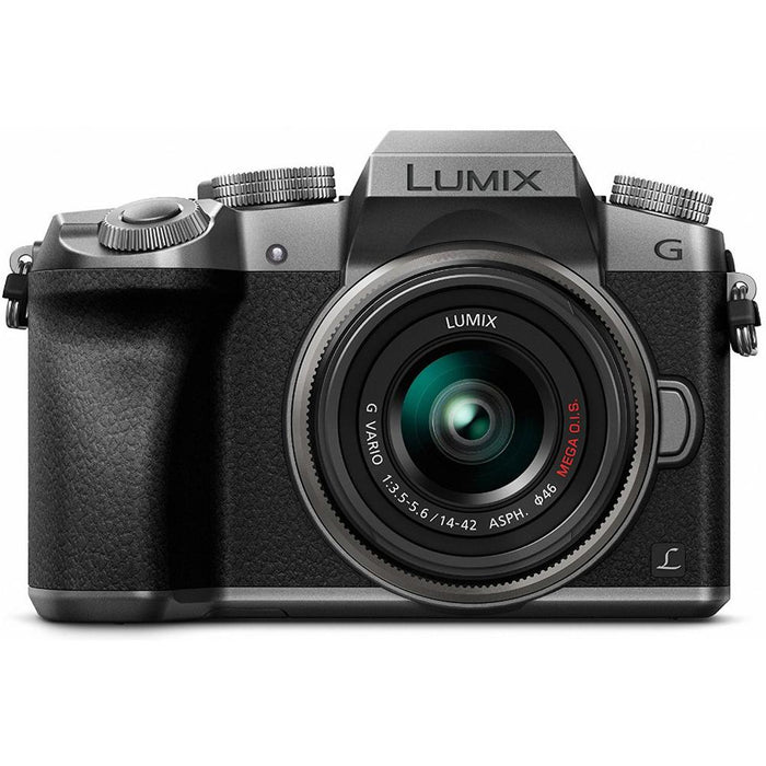 Panasonic LUMIX G7 Interchangeable Lens 4K Ultra HD Silver DSLM w/ 14-42mm Lens - OPEN BOX
