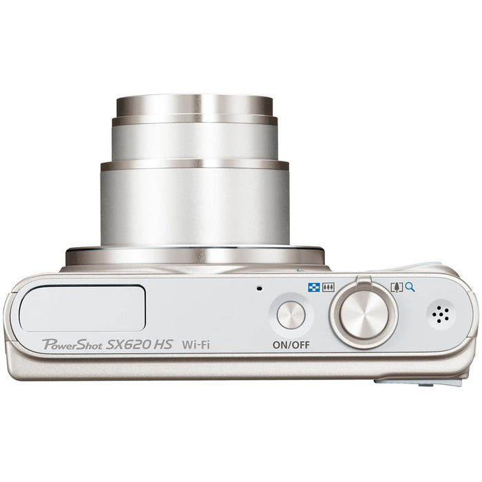 Canon PowerShot SX620 HS 20.2MP Digital Camera Silver w/ Essential Accessory Bundle