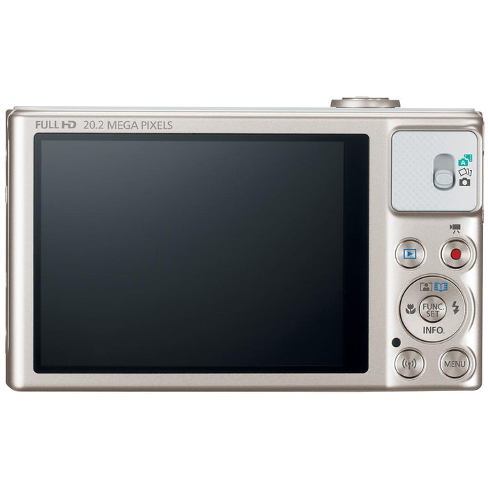 Canon PowerShot SX620 HS 20.2MP Digital Camera Silver w/ 25x Optical Zoom 64GB Bundle