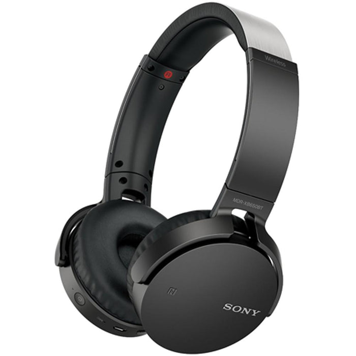 Sony XB Series Wireless Bluetooth Headphone w/ Extra Bass-Black w/ Flash Drive Bundle