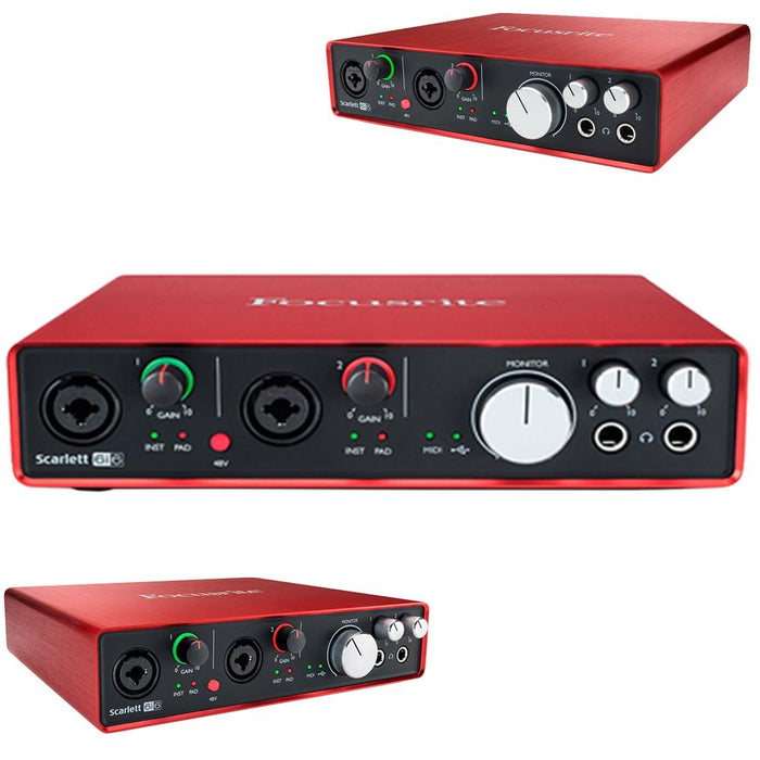 Focusrite Scarlett 6i6 USB Audio Interface (2nd Gen) w/ Professional Tools