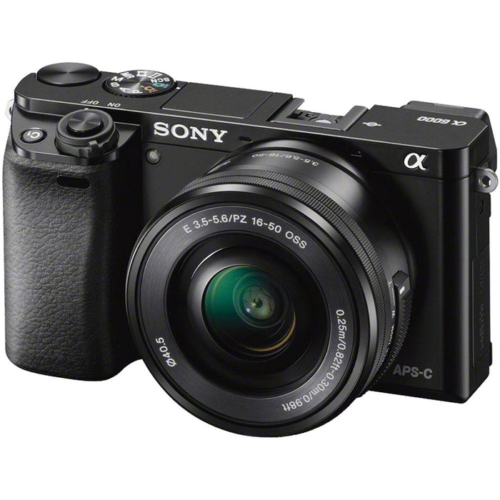 Sony Alpha a6000 Mirrorless Camera w/ 16-50mm + 55-210mm Power Zoom Lenses