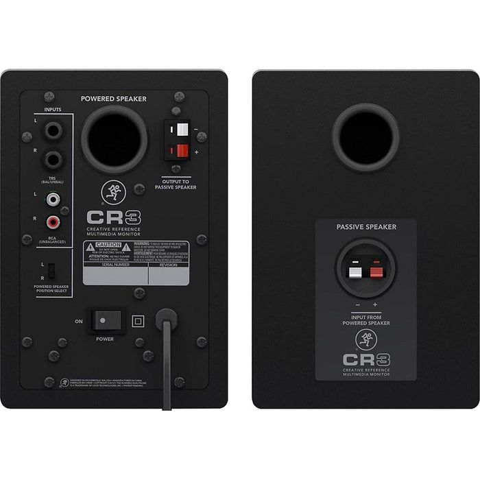 Mackie CR Series 3" Creative Reference Multimedia Monitors (Pair) w/ Cable