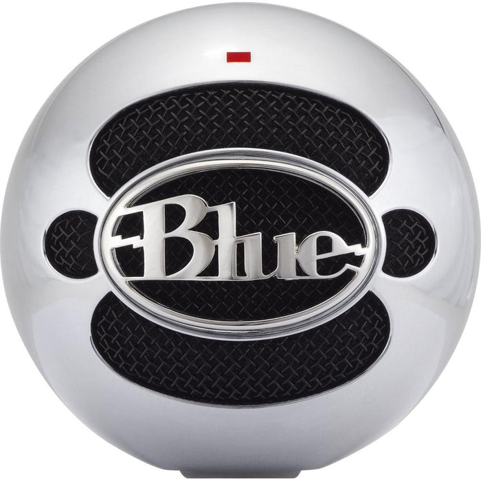 BLUE MICROPHONES Snowball USB Microphone w/ Pop Shield Wind Screen Aluminum