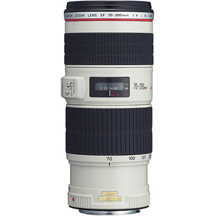 Canon EF 70-200mm f/4L IS USM w/ Case & Hood - 1258B002 (Certified Refurbished)
