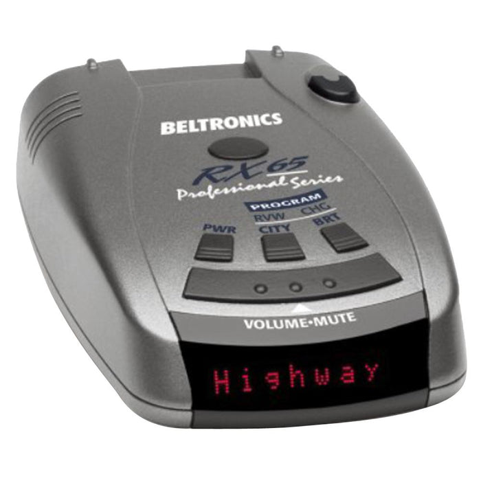 Beltronics RX65 Red Professional Series Radar/Laser Detector Windshield Mount Kit