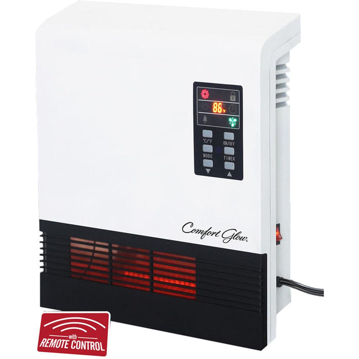Comfort Glow Glow Quartz 1500W GFI Turbo Fan Wall Heater in White (QWH2100) - 2 Pack