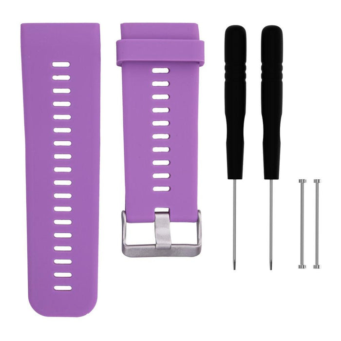General Brand Silicone Band Strap + Tools for Garmin Vivoactive HR Sport Watch (Purple)