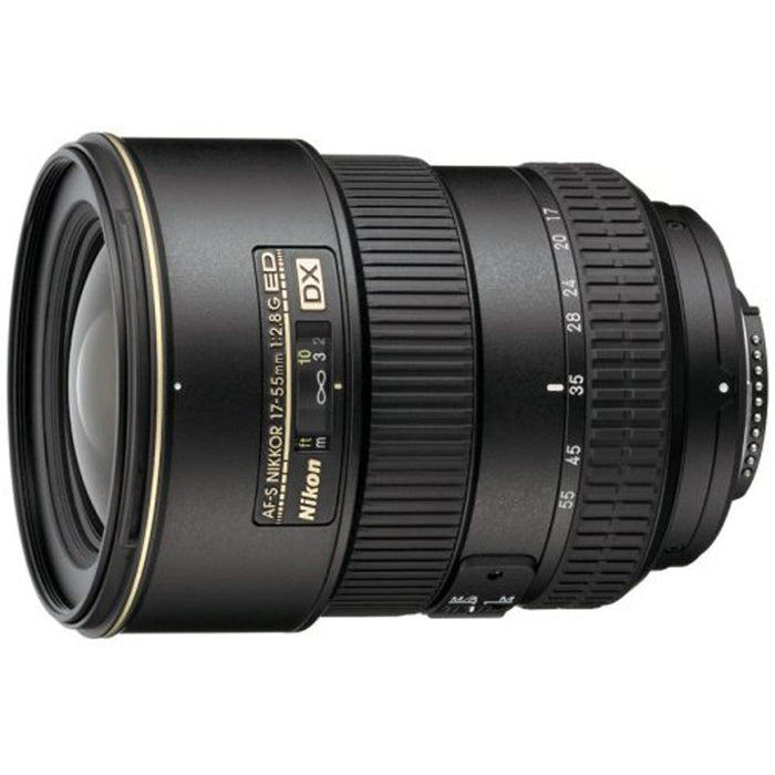 Nikon D500 CMOS DX DSLR Camera w/ 4K Video (Body) + 17-55mm ED Zoom Lens Kit