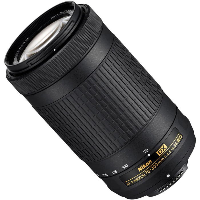 Nikon D3400 DSLR Camera w/ AF-P DX 18-55mm & 70-300mm Zoom Lens 32GB Accessory Bundle