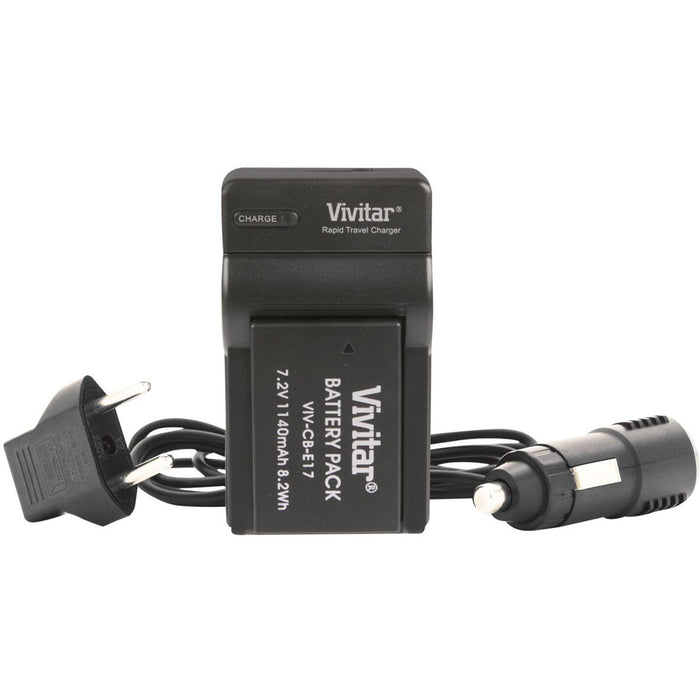 Vivitar 1140MAH Battery & Charger kit for LP-E17