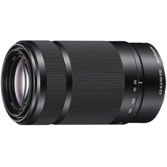 Sony Alpha a6000 24.3MP Mirrorless Camera 16-50 + 55-210mm Zoom Lens 64GB Kit Black
