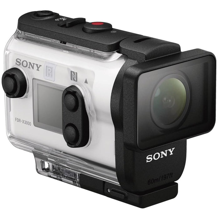 Sony FDR-X3000R 4K Action Camera w/ Live View Remote + 32GB Memory & Accessory Bundle