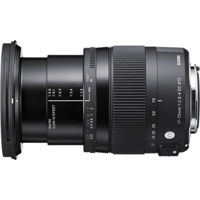 Sigma 17-70mm F2.8-4 DC Macro OS HSM Lens for Nikon Digital Cameras w/ USB Dock