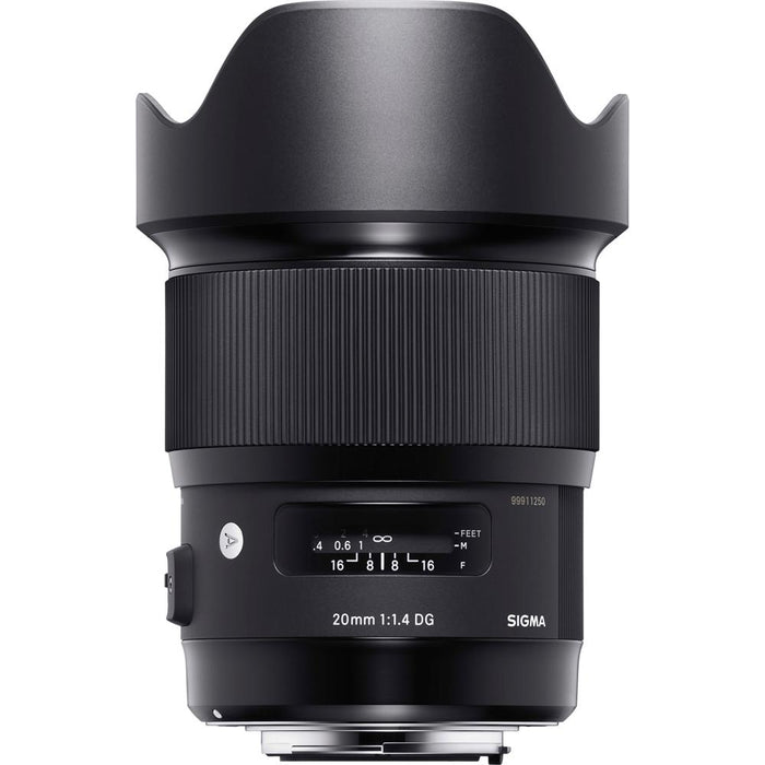 Sigma 20mm F1.4 Art DG HSM Wide Angle Lens for Canon DSLR Camera w/ USB Dock Kit