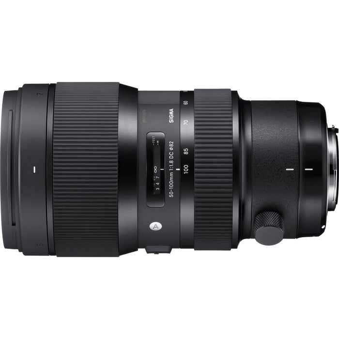 Sigma 50-100mm f/1.8DC HSM Lens for Nikon Mount  - 693955 with USB Dock Bundle